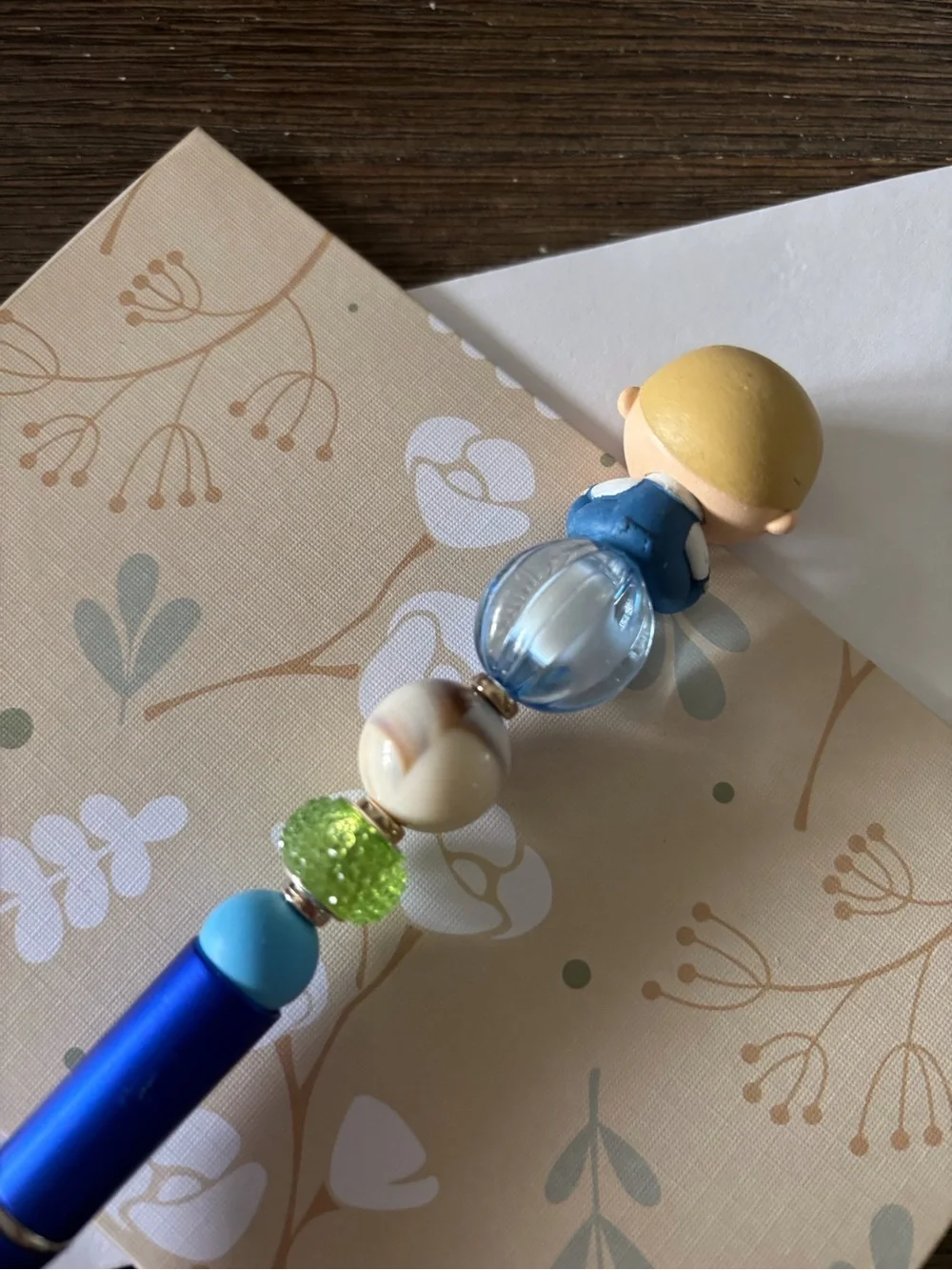 Marvel Doorables: Fantastic Four: Franklin Richards handmade beaded pen